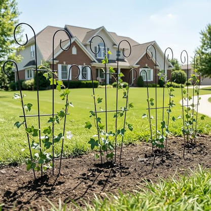 Thealyn 4 Pack 23 Inch Plant Trellis for Potted Plants - size: 23 inch