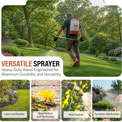 PetraTools 3 Gallon Battery Powered Backpack Sprayer - 2.5 Hour Runtime