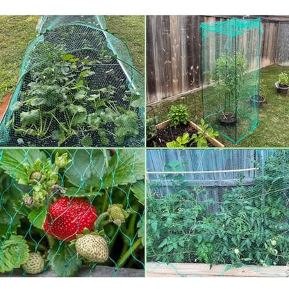Bird Netting for Garden Protection Bird Fence Plant Netting Garden Garden Netting Mesh for Chicken Coop Deer Squirrels Poultry Protect Fruit Trees Vegetable 13x16.5ft