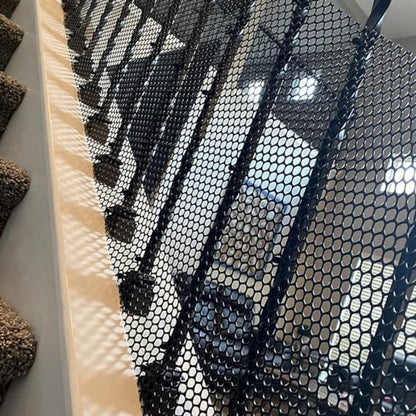 Plastic Chicken Wire Fencing 12'' x 10ft Black Chicken Wire Mesh Fence Poultry Netting for Crafts, Plastic Garden Fencing, Floral Chicken Wire
