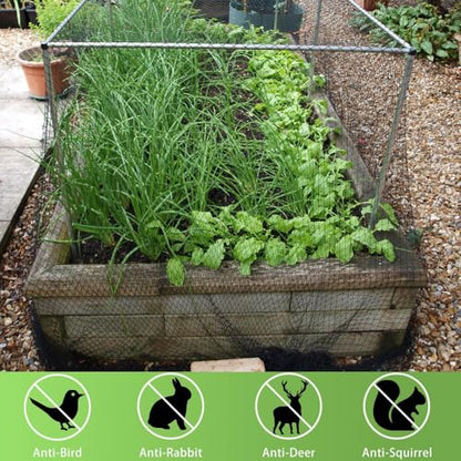 Bird Netting 20x30 Ft, 1/2 in Mesh Heavy Duty Garden Netting - size: 20×30 FT