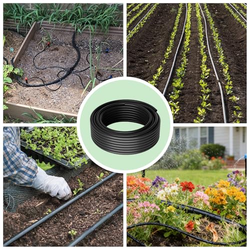 1/2 Inch Blank Drip Irrigation Tubing, 60FT Distribution Hose for Garden, Greenhouse & Raised Beds, Flexible UV-Resistant Watering Line for Drip Irrigation Systems - style: 1/2 Inch Drip Irrigation Tubing