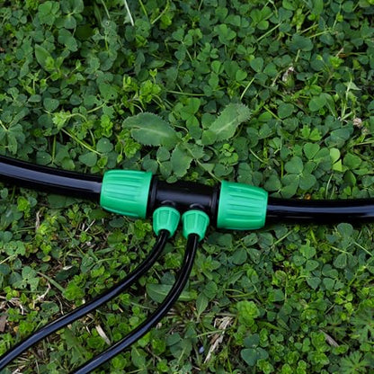 10 Pcs 1/2 to 1/4 inch Garden Hose Tubing Irrigation Fittings - size: 10 PCS 1/2" to 1/4" 4-Way Connectors