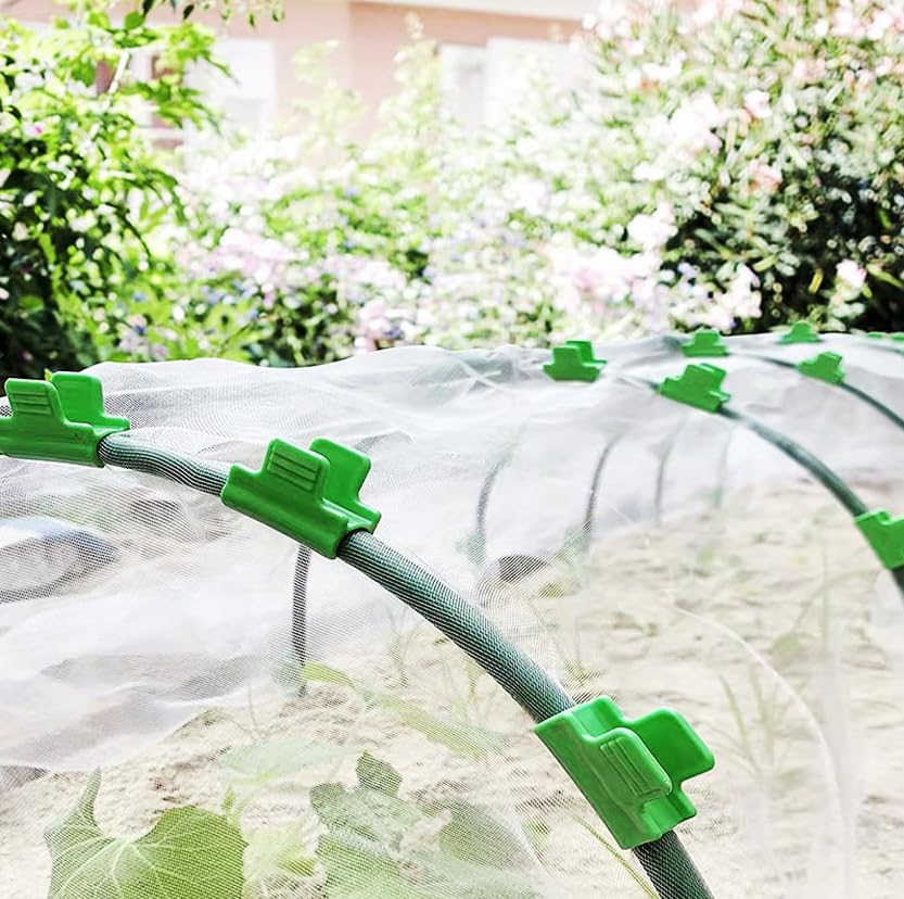 40pcs 11mm Garden Hoops for Netting, Greenhouse Film Cover Clamps - color: 11mm, size: 40pcs