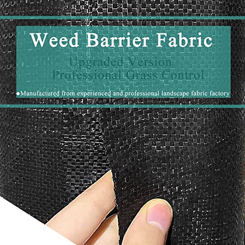WFLNHB Weed Barrier Landscape Fabric 6FTx100FT Heavy Duty Barrier Fabric Ground Cover Block