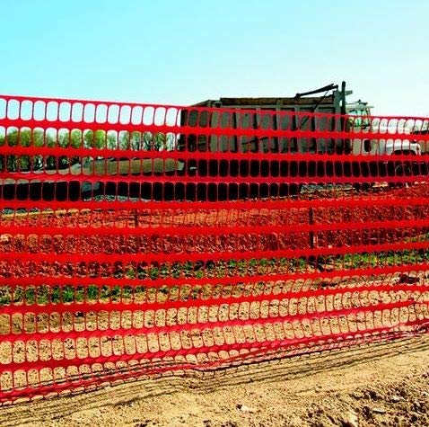 TENAX Guardian Economy Warning Barrier - Orange Mesh Fence Roll, Pallet of 80 Rolls