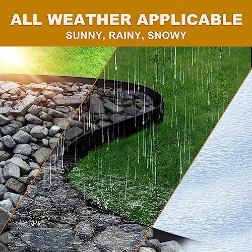 5 Pack - 40'' L x 6'' H Steel Landscape Edging Border Edging for Landscaping Metal Garden Edging Lawn Edging No dig Hammer in Edging for Gravel Yard Pathway(16.7FT Total Length) - color: 40'' L x 6'' H, style: 5 Pack