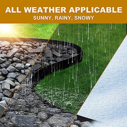 5 Pack - 40'' L x 6'' H Steel Landscape Edging Border Edging for Landscaping Metal Garden Edging Lawn Edging No dig Hammer in Edging for Gravel Yard Pathway(16.7FT Total Length) - color: 40'' L x 6'' H, style: 5 Pack