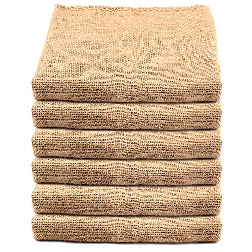 KEILEOHO 6 Pack 40 X 24 Inch Burlap Bags, Planting Growing Bag, Large Potato Sack, Burlap Bag for Vegetables Gardening, Large Food Grade Burlap Sacks for Gardening - size: 6 Pack 40X24In