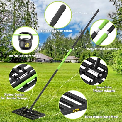Seeutek Lawn Leveling Rake, 17” x 10” Ground Leveler - size: 17"*10"