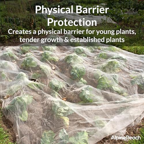 AlpineReach Garden Netting Ultra Fine Mesh 10 x 34 ft - Durable Protection Barrier Net Cover for Vegetable Plants Fruits Flowers Crops Greenhouse Row Cover Raised Bed - size: 10ft x 34ft