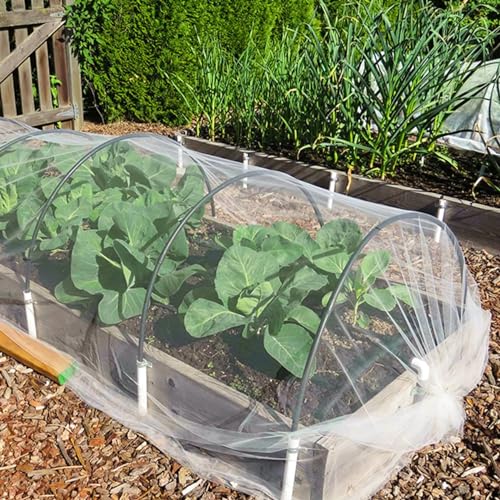 Unves Garden Netting, 10' x 50' Ultra Fine Mesh Bird Netting for Garden - size: 10 x 50 Ft x 1 pc
