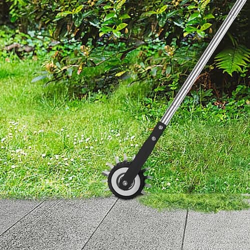 YEELOR Wheel Rotary Edger, Adjustable Length Lawn Edger - color: black