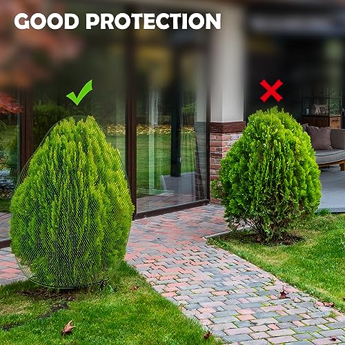 3Pcs Deer Netting for Shrubs, 7.8' x 7.8' Reusable Deer Plant Netting Cover - style: 3 Pcs