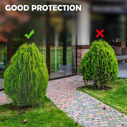 3Pcs Deer Netting for Shrubs, 7.8' x 7.8' Reusable Deer Plant Netting Cover - style: 3 Pcs