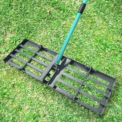 48"x10" Lawn Leveling Rake, Yard Leveling Rake for Soil with 77" Handle - style: 48"X10"