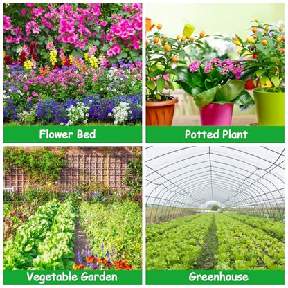 55 Pieces Drip Irrigation Emitters for 1/4" Tubing, Adjustable 360 Degree Water Flow Irrigation Multi Stream Spray Emitter On 5" Stake for Garden Watering System - color: Red Lock Emitter-55P