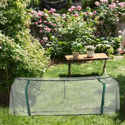POPETPOP Transparent Greenhouse Cover Easy to Use Garden Protection Tent for Raised Garden Bed Heavy Duty Plant Cover Reliable Frost Weather Protection for Thriving Plants