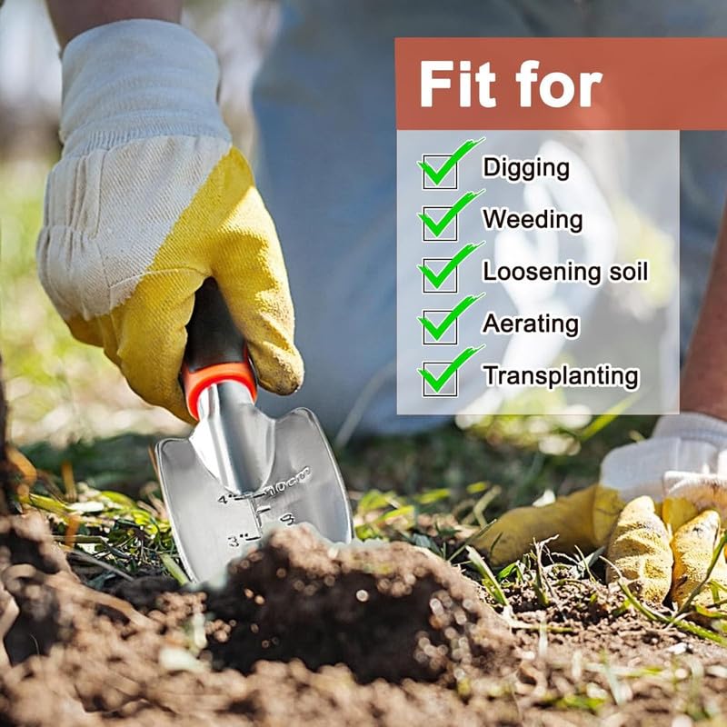 Heavy-Duty Garden Trowel w/Measurement Mark