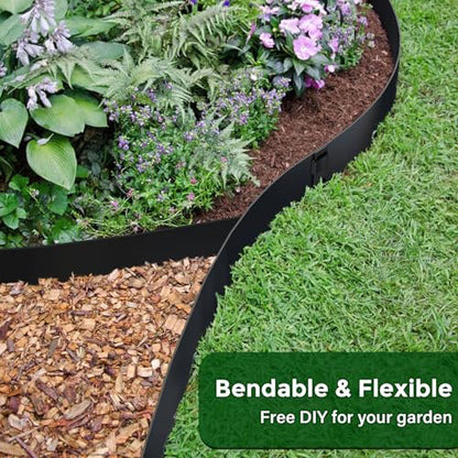 Metal Landscape Edging 6 Inch,Metal Garden Edging 6 Packs - size: 6 inch