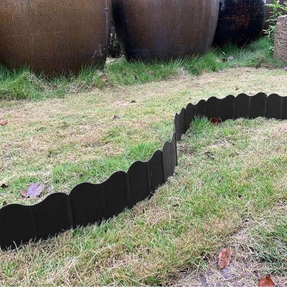 Orgrimmar Garden Edging Kit 40PCS Pound-in Interlocking Black(20”x5.3”) - color: Black 40PCS