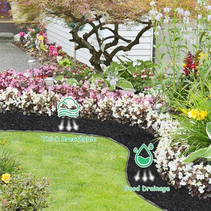 120" x 4.5" Rubber Mulch Roll Thick Recycled Rubber Mat