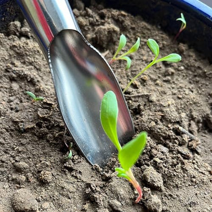 Stainless Steel Garden Trowel Narrow Point Blade Compact Handheld Tool for Potting Weeding Digging Planting, Pointed tip - color: pointed tip