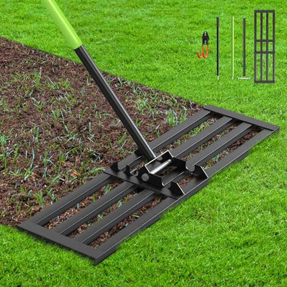 Seeutek Lawn Leveling Rake, 35” x 10” Ground Leveler - size: 35"*10"