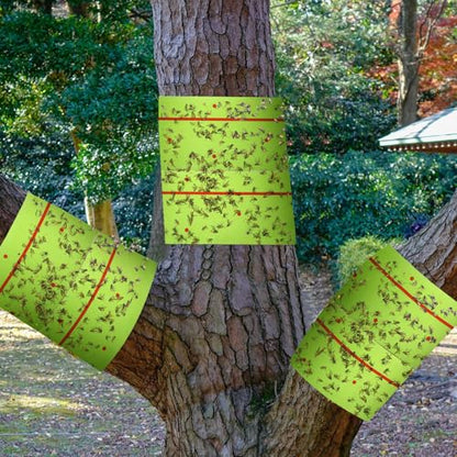 Qualirey 18 Rolls 540 ft Total Spotted Lantern Fly Tree Trap Insect Barrier - color: Green