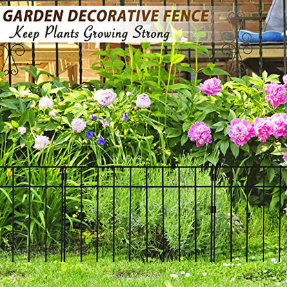 10 Pack Animal Barrier Fence, 14 Ft Fence Bottom Barrier for Dogs