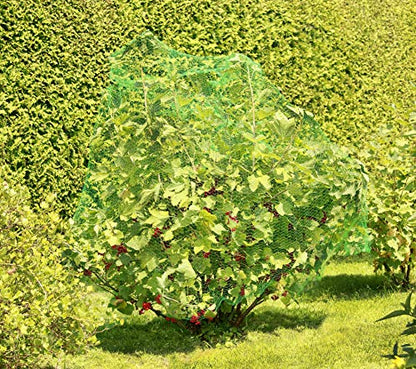 Windhager Rational Bird Protection Net, Pond Net, Leaf Net, Mesh Size 15 mm, Green, 10 x 4 m