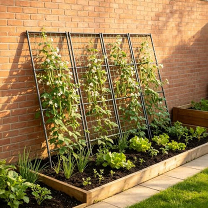 unho Metal Tall Garden Trellis for Climbing Plants Outdoor 2 Pack 82"x27" - size: 82x27inch（2pack）