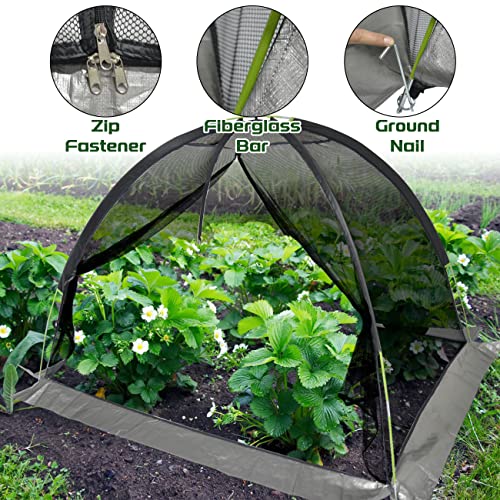 Pond Cover Dome Net 5x7ft for Outdoor Fish Koi Keeping Out Leaves