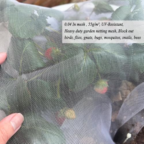 10X50 FT Garden Netting Pest Barrier, Ultra Fine Mesh - size: 10x50 FT