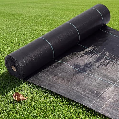 Weed Barrier Landscape Fabric, 4ft x 250ft Landscape Ground Cover, 5oz Heavy Duty Weed Control, with High Permeability, for Gardening Erosion Control Construction