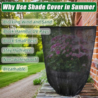 2 Pcs Garden Plant Shade Cover Shade for Plants Shade Cover for Plants - size: 5.91 x 3.94 Ft