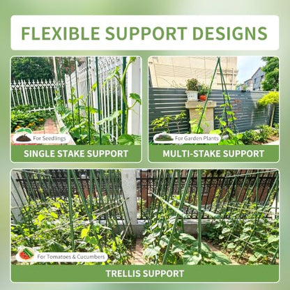 PROWORX Garden Plant Stakes, 16 Inch 70 Pack DIY 4ft 5ft 6ft Tomato Stakes - size: 16 Inch 70 Pack
