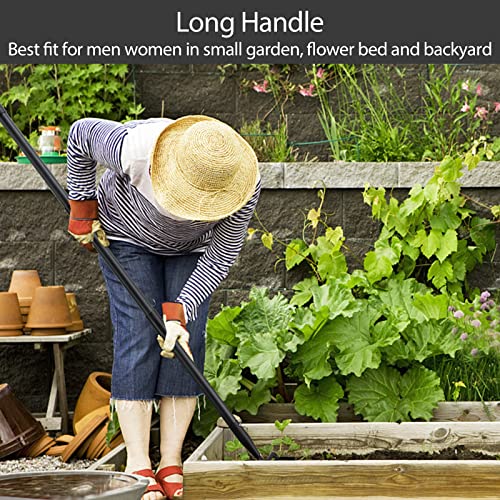 Oliynedy Stirrup Hoe Cultivator Garden Tool Heavy Duty,Scuffle Loop Action Hoe Weeding Gardening Hand Tools for Women Kids Men,Metal Weeder Scraper Garden Hoe Rake Weed Puller Long Handle 32-72 - size: 32-72"