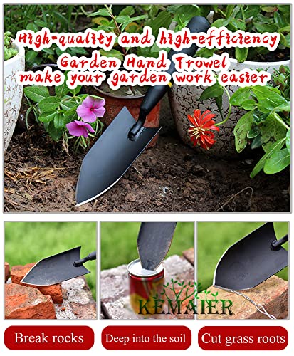 Kemaier Gardening Hand Trowel and Stainless Steel Hand Cultivator