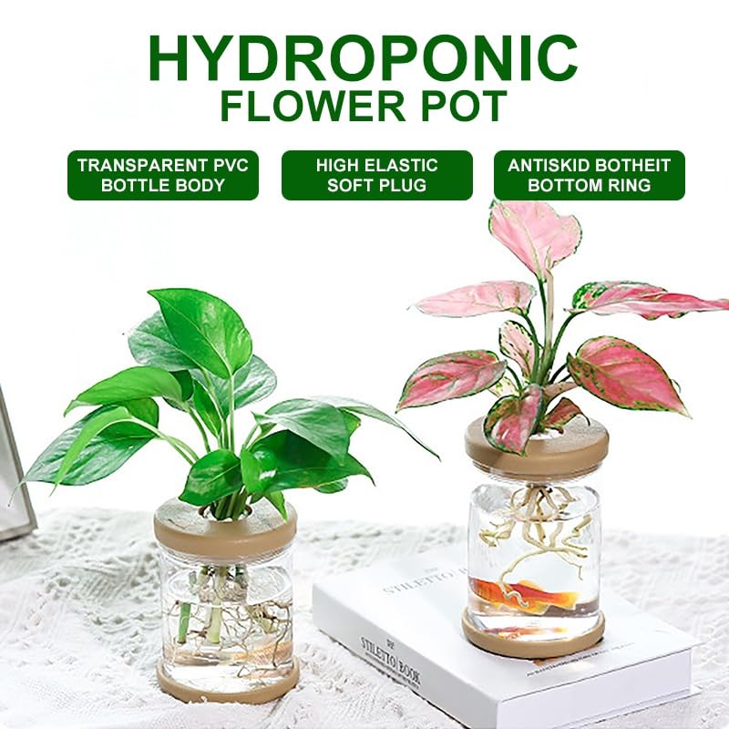 1pc, Hydroponics Plants Desktop Glass Planter Vase for Home Decoration, Plant Propagation Station Bud Vase, Desktop Hydroponics