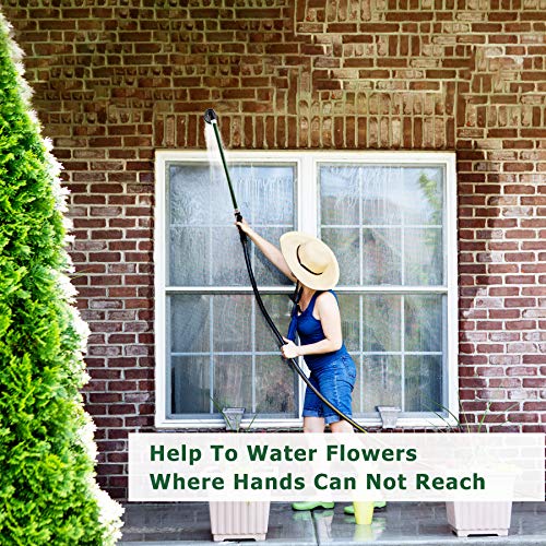 Heavy Duty 28 Inch Watering Wand with Pivoting Head, Adjustable Garden Hose Water Sprayer Wand with Ergonomic Handle, Spray 6 Watering Patterns, Perfect for Watering Seedling Beds, Flowers - size: 28 Inch