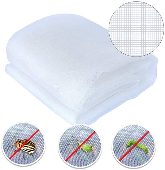 Agfabric Garden Netting 6.5'x20' Insect Pest Barrier Bird Netting for Garden Protection,Row Cover Mesh Netting for Vegetables Fruit Trees and Plants,White - size: 6.5'x20'