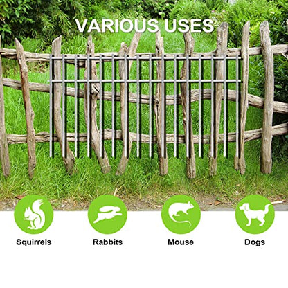 Animal Barrier Garden Fence Stainless No Dig Fence 10Pack, 24x15in - size: 24x15 IN