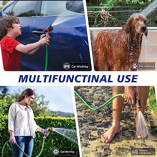 Short Garden Hose 6ft – Hybird Water Hose Leader - Small Hose Extender, Heavy Duty Hose Extension for Lawn Watering, Car Washing - Burst 500 Psi (Green, 6 FT) - size: 6 FT