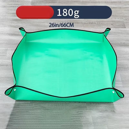 Portable Waterproof Gardening Mat – 26in Plant Potting & Repotting Mat for Indoor Gardening, Succulent Transplanting, Seed Starter Tray, Plant Accessories, Gardening Essentials, Greenhouse Floor
