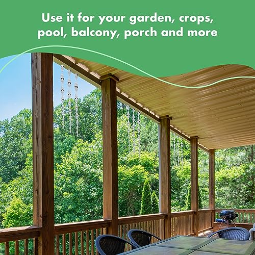 Bird Deterrent - Bird Reflective Repellent Outdoor Devices - Bird Scare Devices - Window Reflector Deterrents - Wind Twisting Bird Scare Rods - Holographic Devices (12 inch, Set of 5)