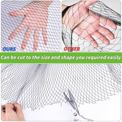 Garden Mesh Netting 15x20 FT - Heavy Duty Bird Net, Mesh Pest Barrier Reusable Ultra Fine Deer Fence Netting Crops Row Cover Raised Bed Protect Fruits Flower Vegetables from Bird Deer Squirrel - size: 15x20ft