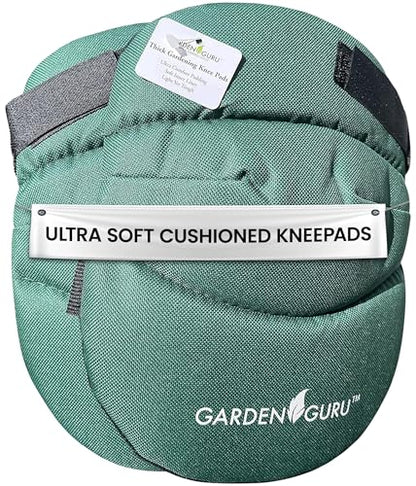 Garden Guru Cushioned Gardening Knee Pads with Adjustable Straps - Soft Inner Liner, Ultra Comfort Padding, Garden Kneelers for Yard Work, Cleaning, Household Chores, Roofing, and More 1 Pack - size: 1 Pack, style: Ultra Soft Cushion
