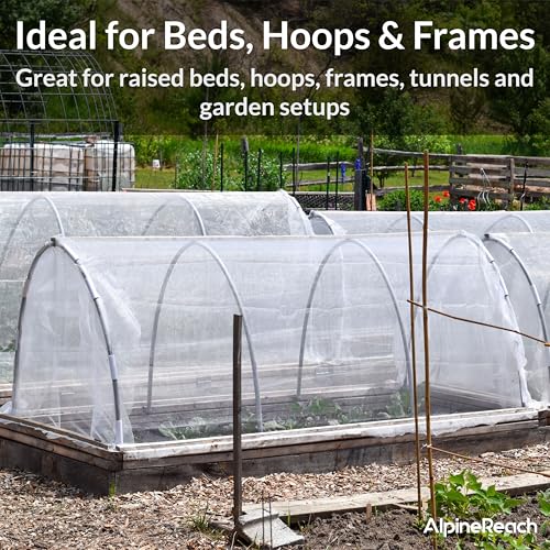 AlpineReach Garden Netting Ultra Fine Mesh 10 x 34 ft - Durable Protection Barrier Net Cover for Vegetable Plants Fruits Flowers Crops Greenhouse Row Cover Raised Bed - size: 10ft x 34ft