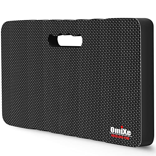 Comfy Extra Large Thick Waterproof Gardening Kneeling Pad Foam Kneeler Mat Garden Knee Pad Cushion for Gardening Planting Yard Work Prayer Yoga Mechanic Workout Baby Bath - color: Black, size: 2 Pack